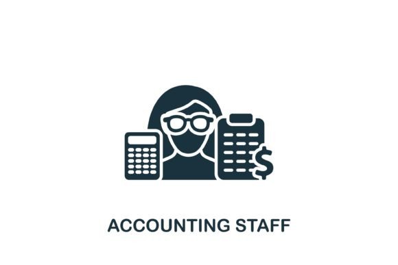 Accounting Staff Icon for Graphics and Icons