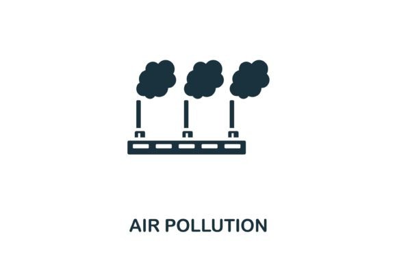 Air Pollution Icon for Modern Graphic Design