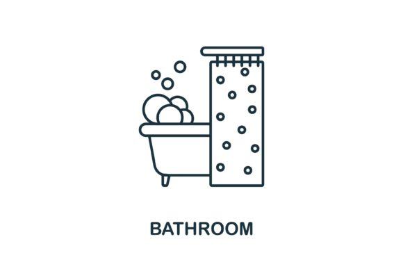 Bathroom Icon – A Versatile Graphic for Handmade Creations