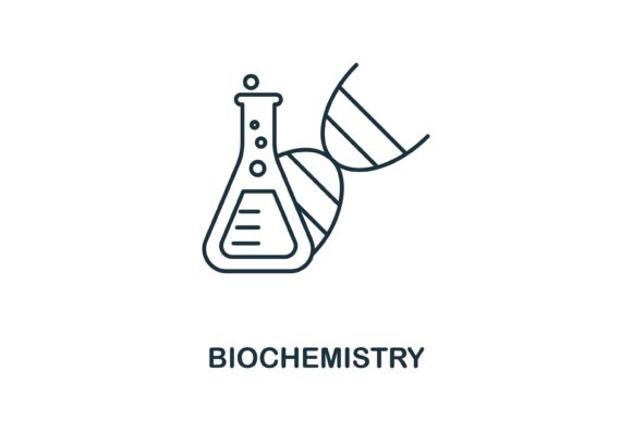 Biochemistry Icon: A Versatile Graphic Asset for Branding and Marketing