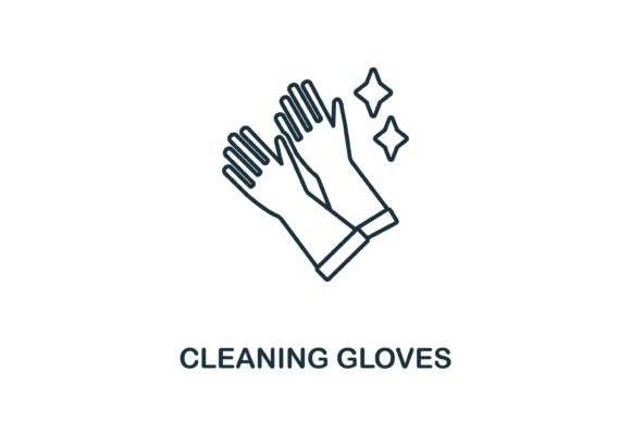 Cleaning Gloves Icon for Graphic Design Projects