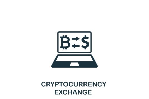 Cryptocurrencyexchange Icon for Graphics and Icons