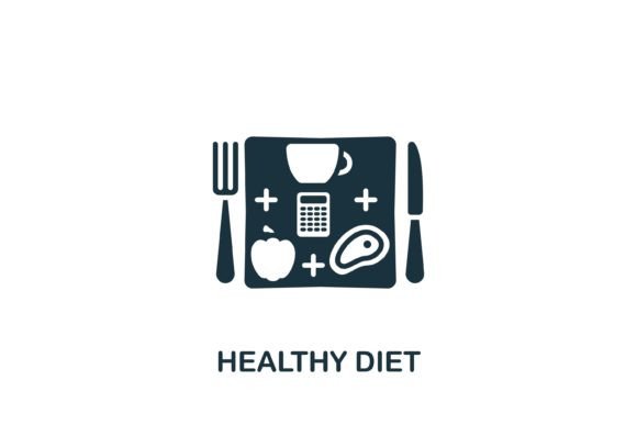 Healthy Diet Icon – A Versatile Graphic for Handmade Creations