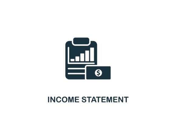 Income Statement Icon for Graphics and Icons