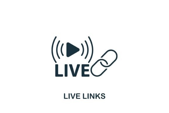 Live Links Icon: A Modern Graphic for Local Business Branding