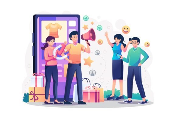 Marketing Promotion Illustration: A Dynamic Graphic Asset for Branding