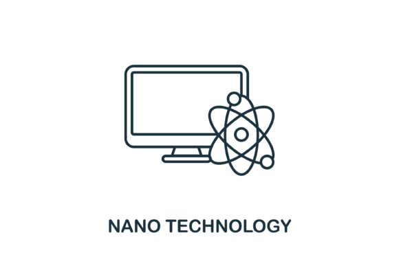 Nano Technology Icon for Graphics and Icons