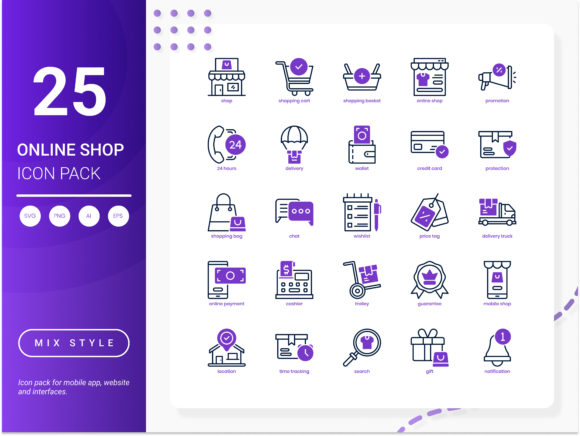 Online Shop Icon Pack Review for Embroidery Projects