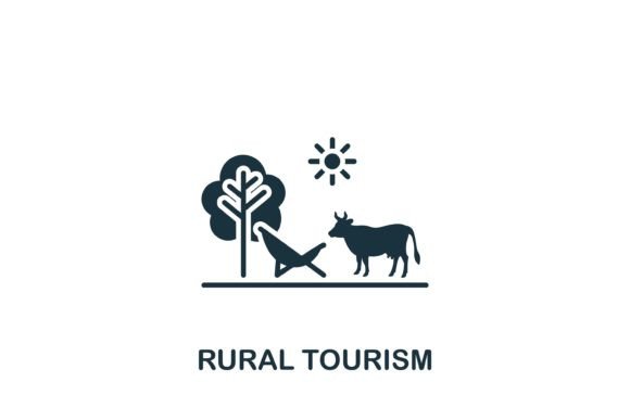 Rural Tourism Icon Review for Embroidery Projects