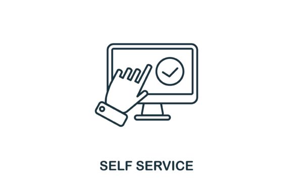 Self Service Icon for Handmade Projects and Graphics