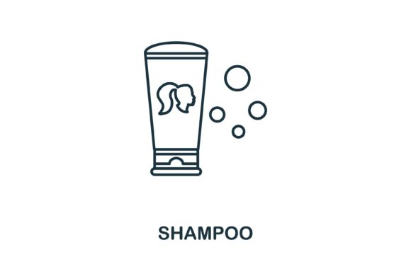 Shampoo Icon: A Versatile Graphic for Local Business Branding