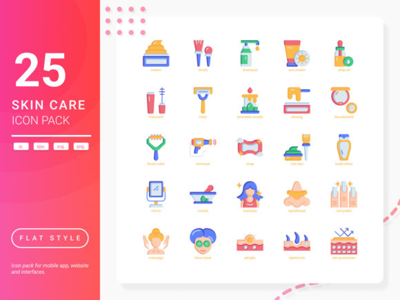 Skin Care Icon Pack for Graphics and Icons