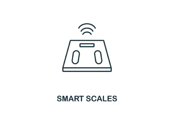 Smart Scales Icon for Digital Product Creation