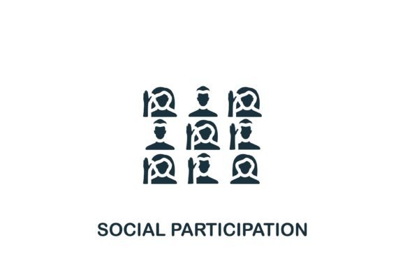 Social Participation Icon Review for Embroidery Projects