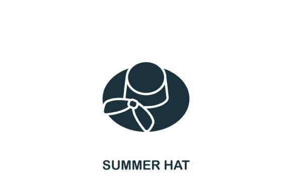 Summer Hat Icon for Graphic Design and Icons