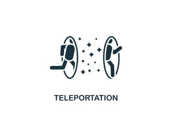 Teleportation Icon for Small Business Branding