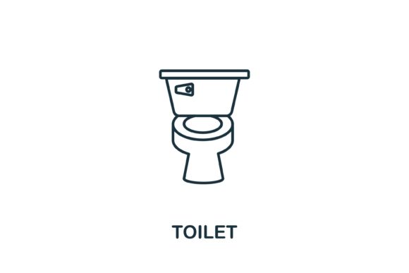 Toilet Icon: A Versatile Graphic for Local Business Branding