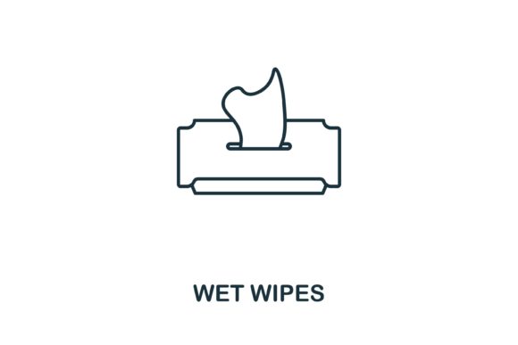 Wet Wipes Icon: A Modern Graphic for Clean Editorial Design